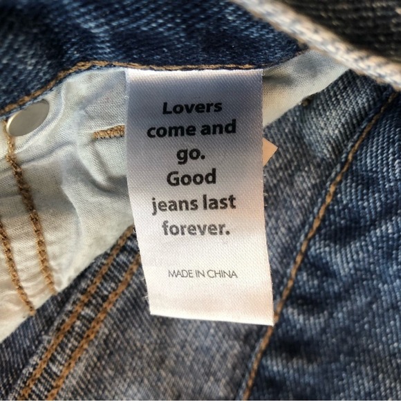 PACSUN Jeans Women’s 23 High Rise Straight Button Fly Distressed Ridged Cotton - Picture 7 of 13